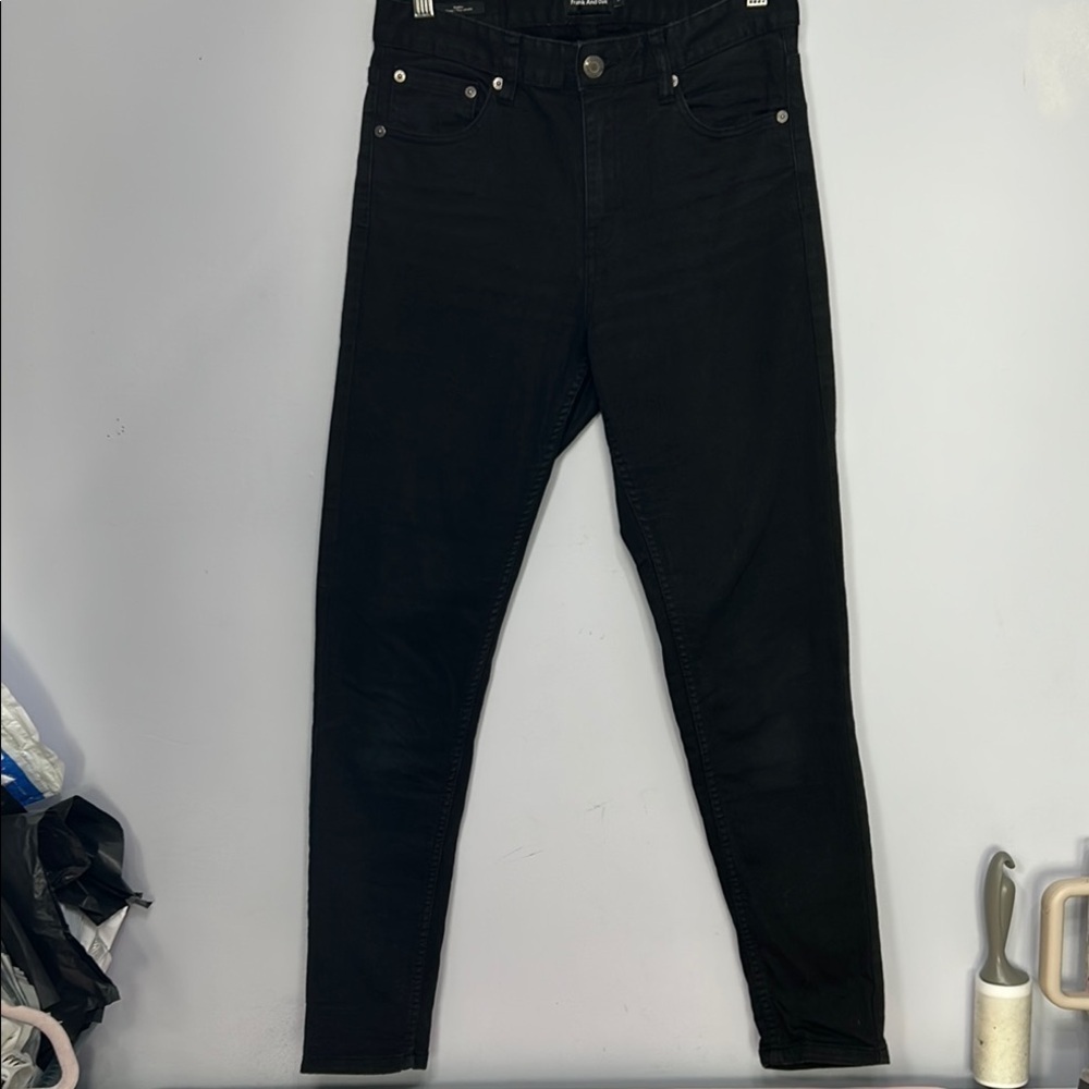 Frank And Oak Black Debbie Denim Jeans